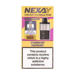 Strawberry Raspberry Crush 10K Prefilled Pod + Refill by Nexay