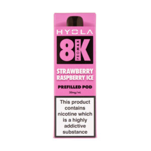 Strawberry Raspberry Ice Pro Max 8000 Prefilled Pod + Refill by Hyola