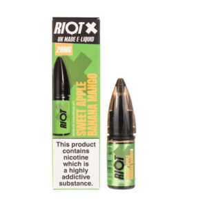 Sweet Apple Banana Mango Nic Salt E-Liquid by Riot X