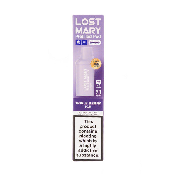 Triple Berry Ice BM600 Prefilled Pods by Lost Mary