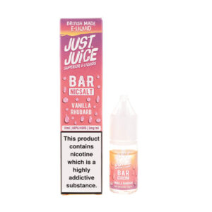 Vanilla Rhubarb Bar Nic Salt E-Liquid by Just Juice