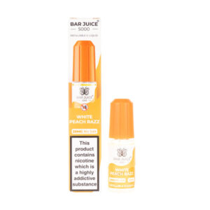 White Peach Razz Nic Salt E-Liquid by Bar Juice 5000