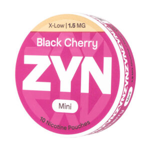 Black Cherry Mini X-Low Nicotine Pouches by Zyn (10 Pouch Can)