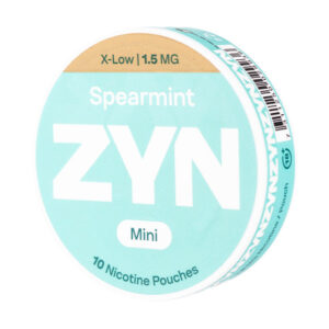 Spearmint Mini X-Low Nicotine Pouches by Zyn (10 Pouch Can)