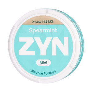 Spearmint Mini X-Low Nicotine Pouches by Zyn (20 Pouch Can)